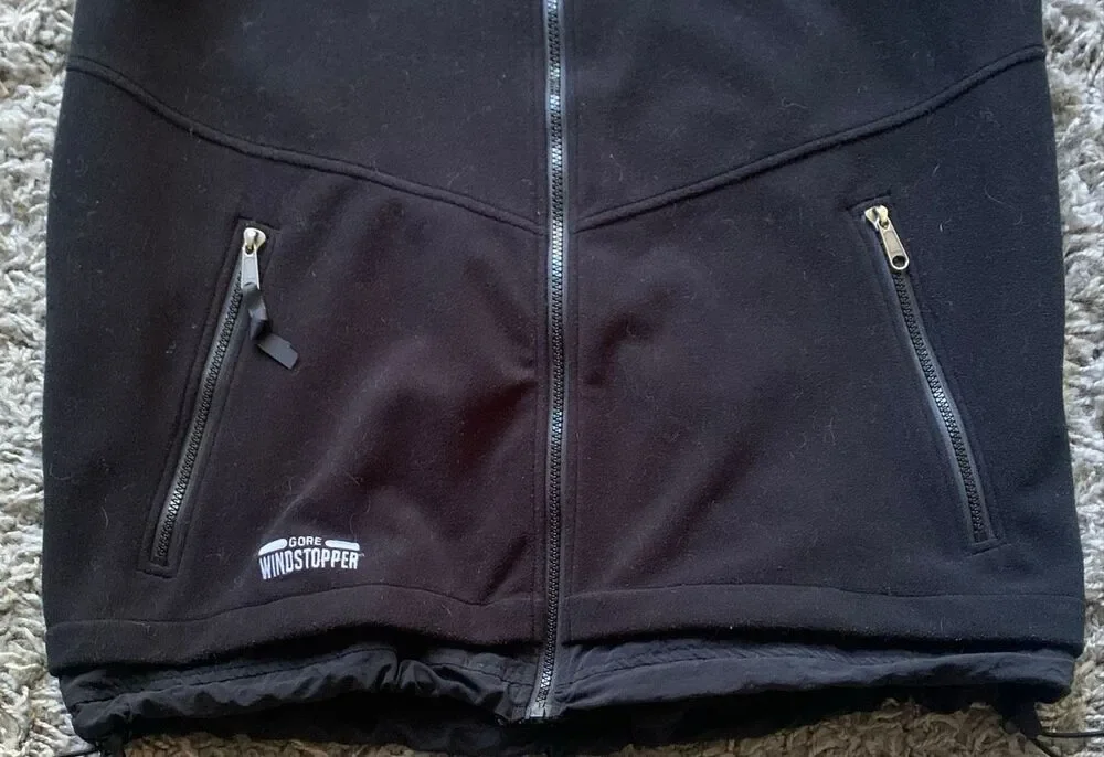 THE NORTH FACE WINDSTOPPER GORE black Fleece VEST Men's sz L